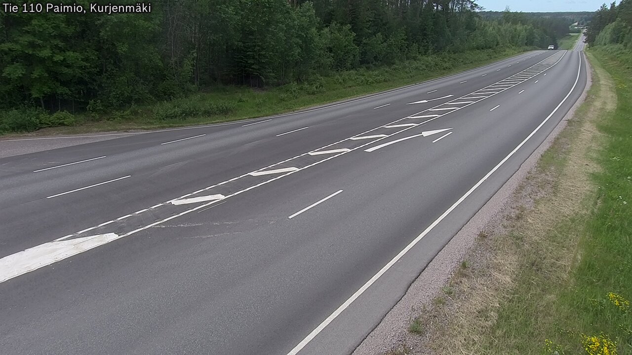 Weather Camera Image Road 110 Paimio, Kurjenmäki, Paimio, Varsinais-Suomi