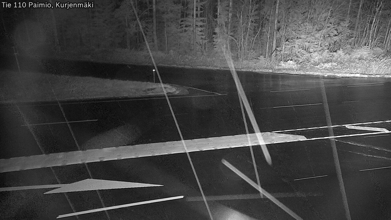 Weather Camera Image Road 110 Paimio, Kurjenmäki, Paimio, Varsinais-Suomi