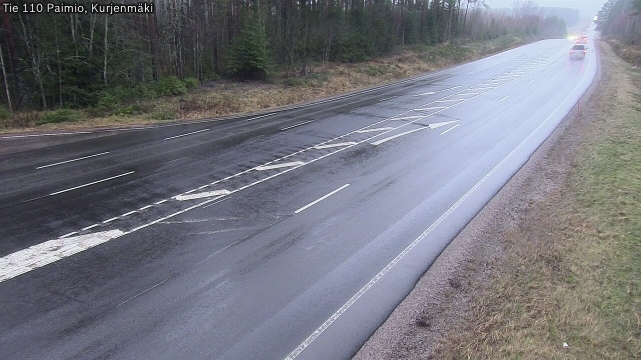 Weather Camera Image Väg 110 Paimio, Kurjenmäki, Paimio, Varsinais-Suomi