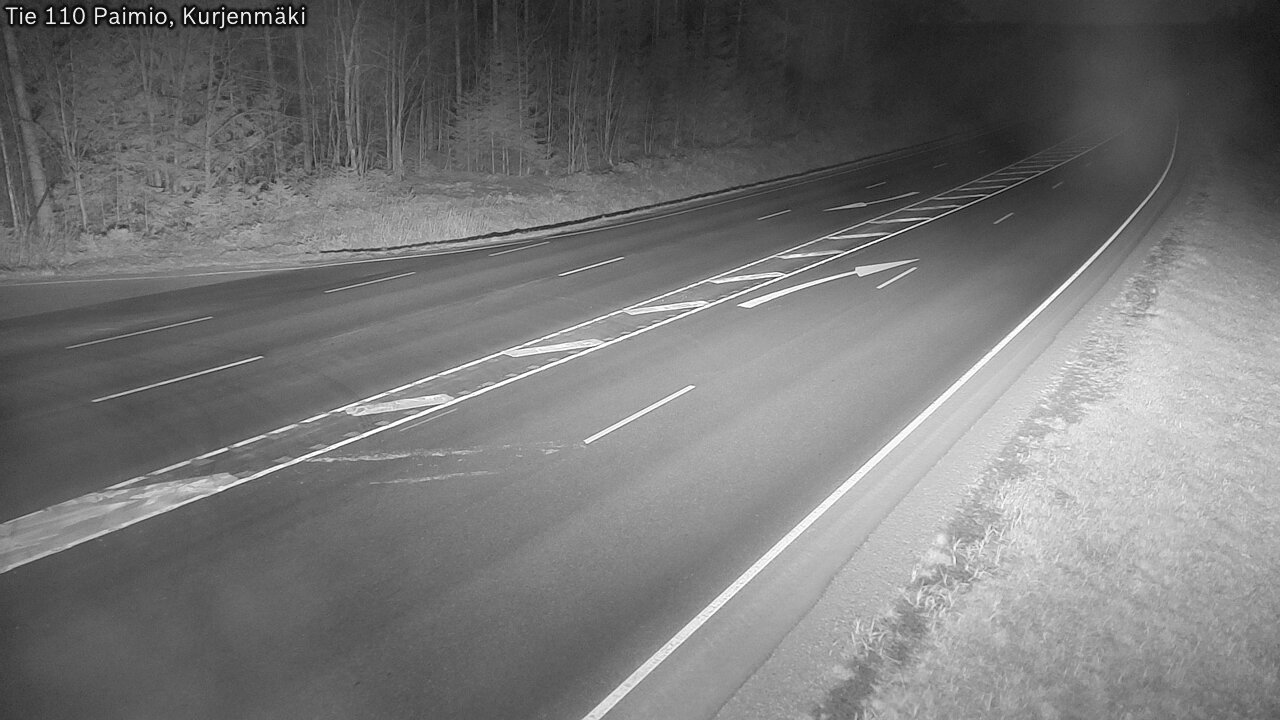 Weather Camera Image Väg 110 Paimio, Kurjenmäki, Paimio, Varsinais-Suomi