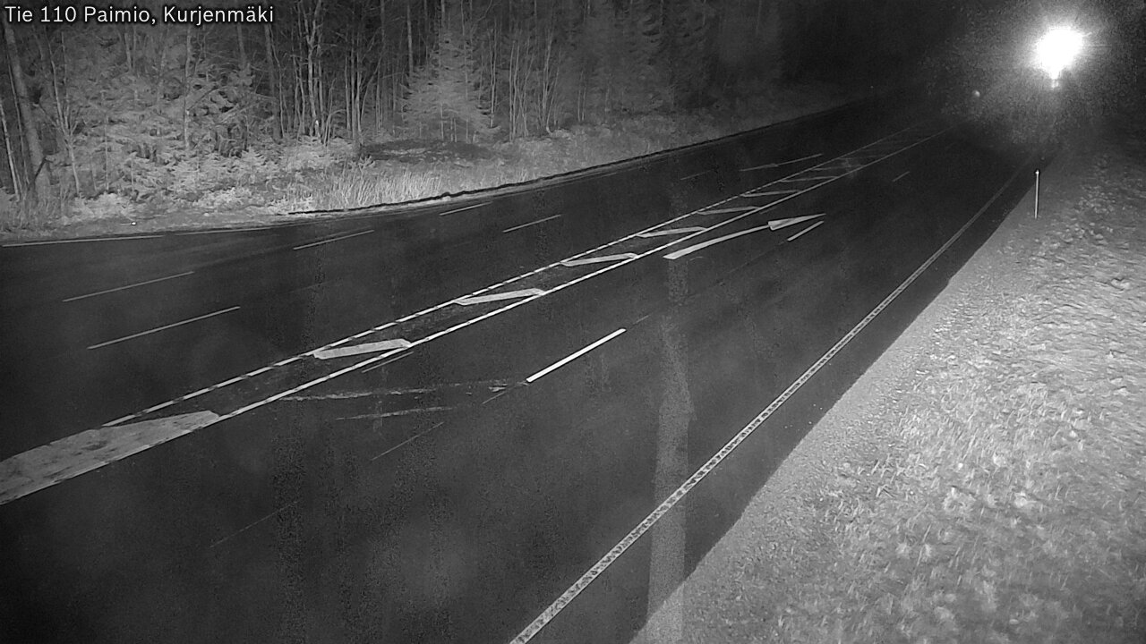 Weather Camera Image Väg 110 Paimio, Kurjenmäki, Paimio, Varsinais-Suomi
