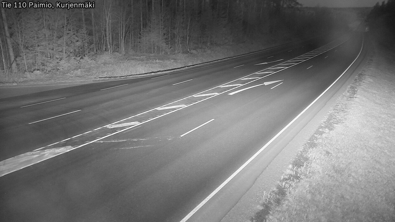 Weather Camera Image Väg 110 Paimio, Kurjenmäki, Paimio, Varsinais-Suomi