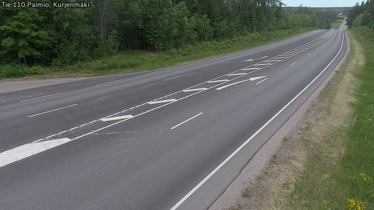 Weather Camera Image Road 110 Paimio, Kurjenmäki, Paimio, Varsinais-Suomi