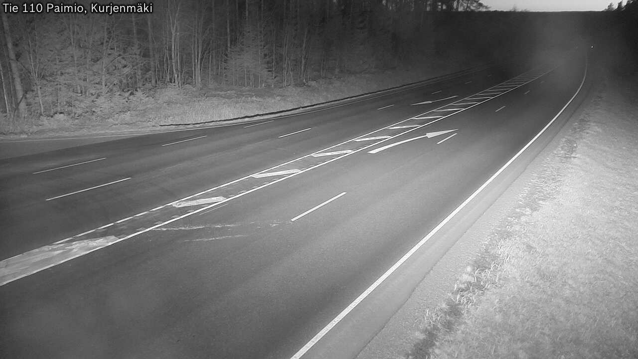 Weather Camera Image Road 110 Paimio, Kurjenmäki, Paimio, Varsinais-Suomi