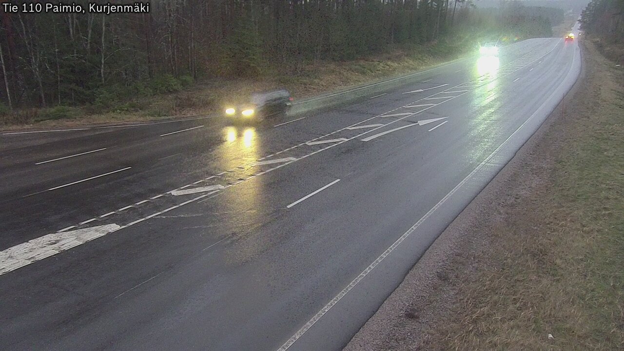 Weather Camera Image Väg 110 Paimio, Kurjenmäki, Paimio, Varsinais-Suomi