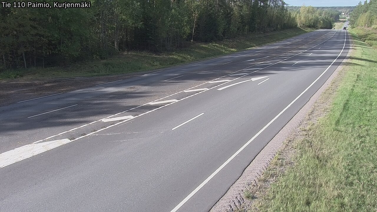 Weather Camera Image Road 110 Paimio, Kurjenmäki, Paimio, Varsinais-Suomi