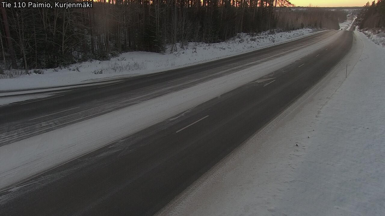 Weather Camera Image Road 110 Paimio, Kurjenmäki, Paimio, Varsinais-Suomi