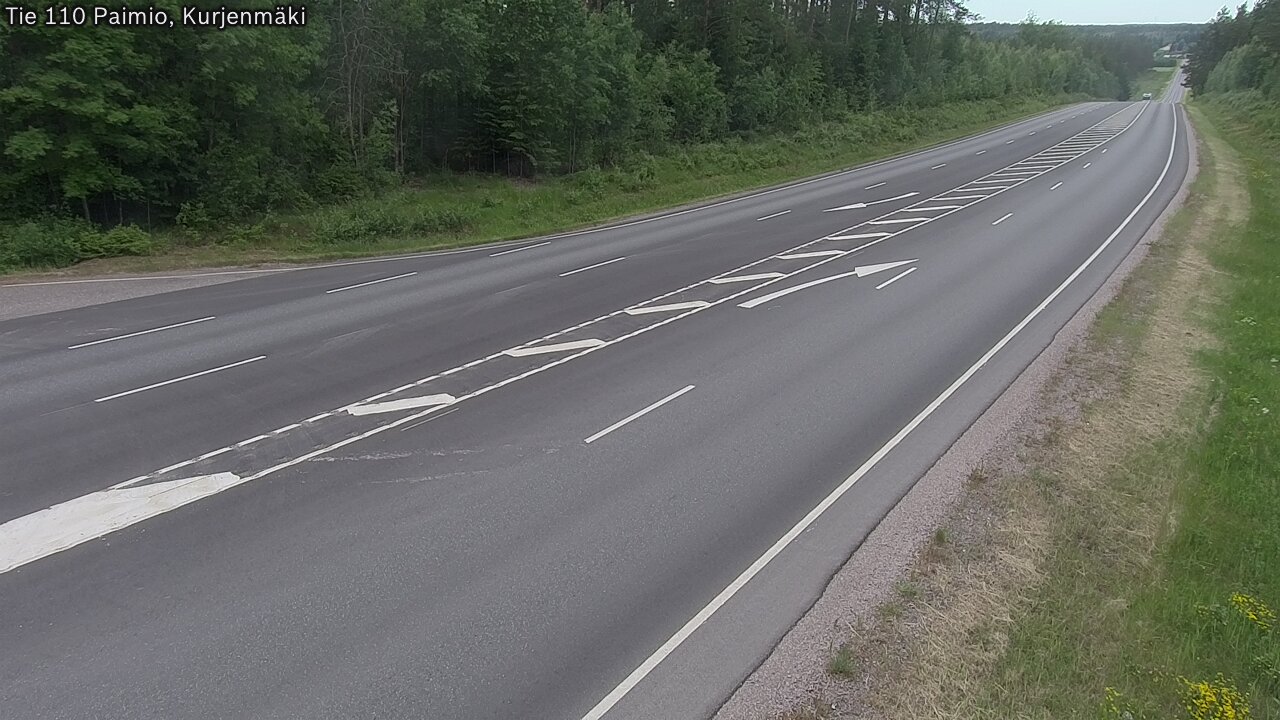 Weather Camera Image Road 110 Paimio, Kurjenmäki, Paimio, Varsinais-Suomi
