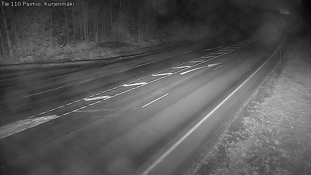 Weather Camera Image Väg 110 Paimio, Kurjenmäki, Paimio, Varsinais-Suomi