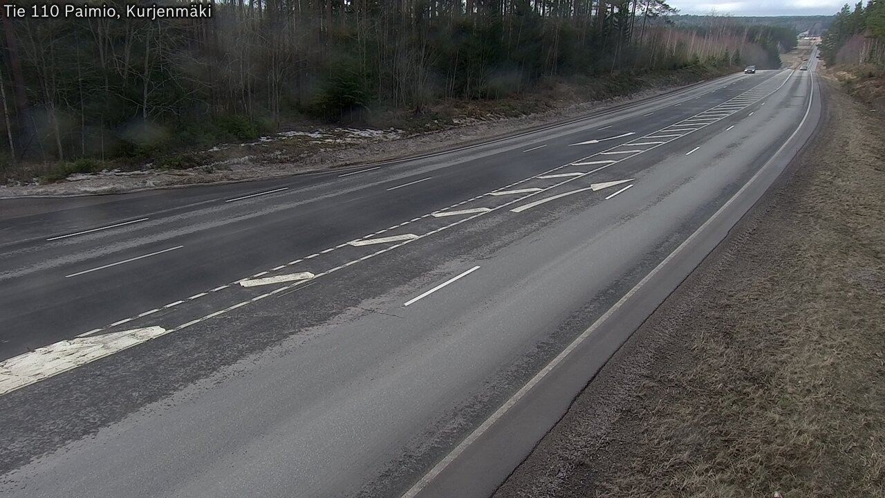 Weather Camera Image Road 110 Paimio, Kurjenmäki, Paimio, Varsinais-Suomi
