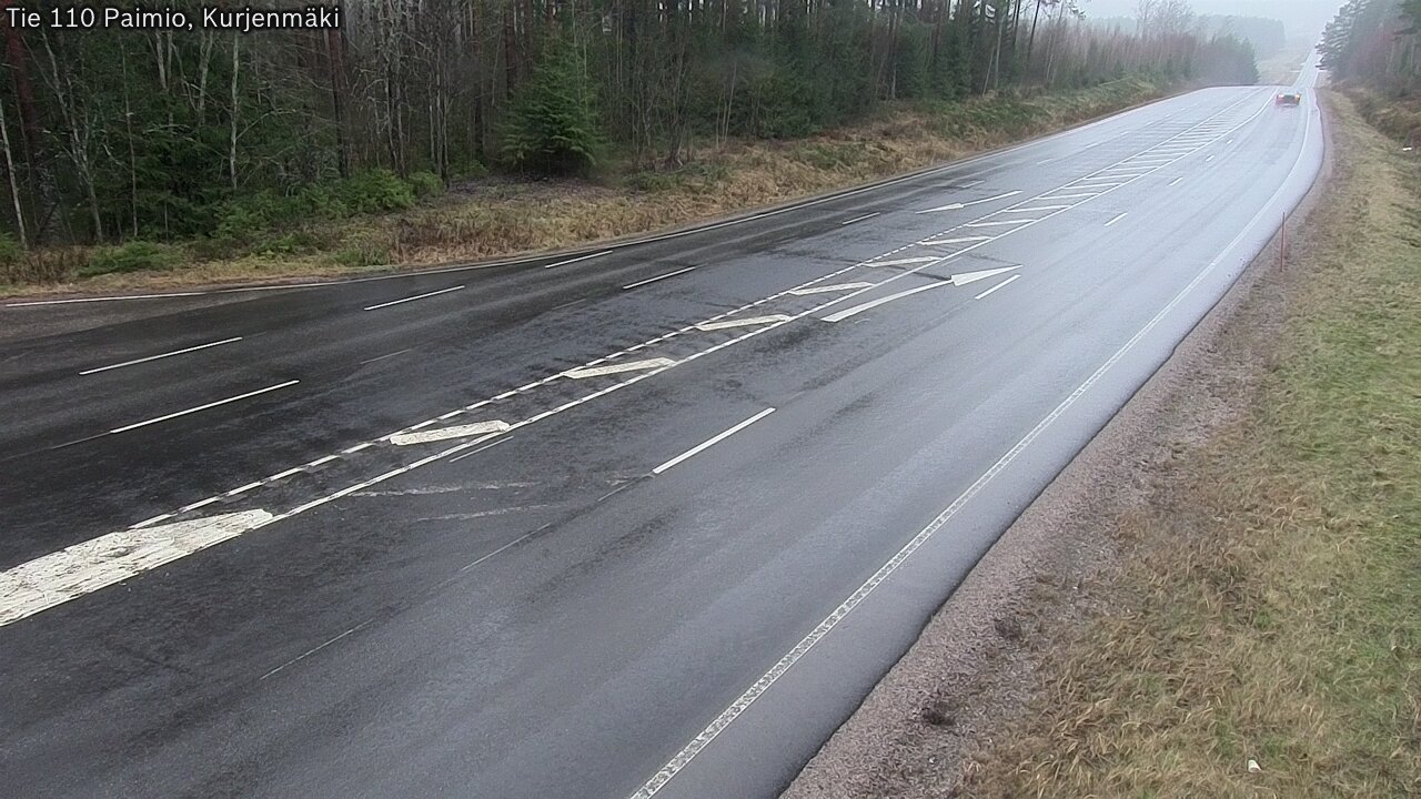 Weather Camera Image Väg 110 Paimio, Kurjenmäki, Paimio, Varsinais-Suomi