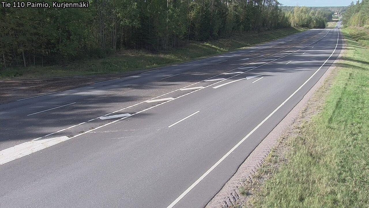 Weather Camera Image Road 110 Paimio, Kurjenmäki, Paimio, Varsinais-Suomi