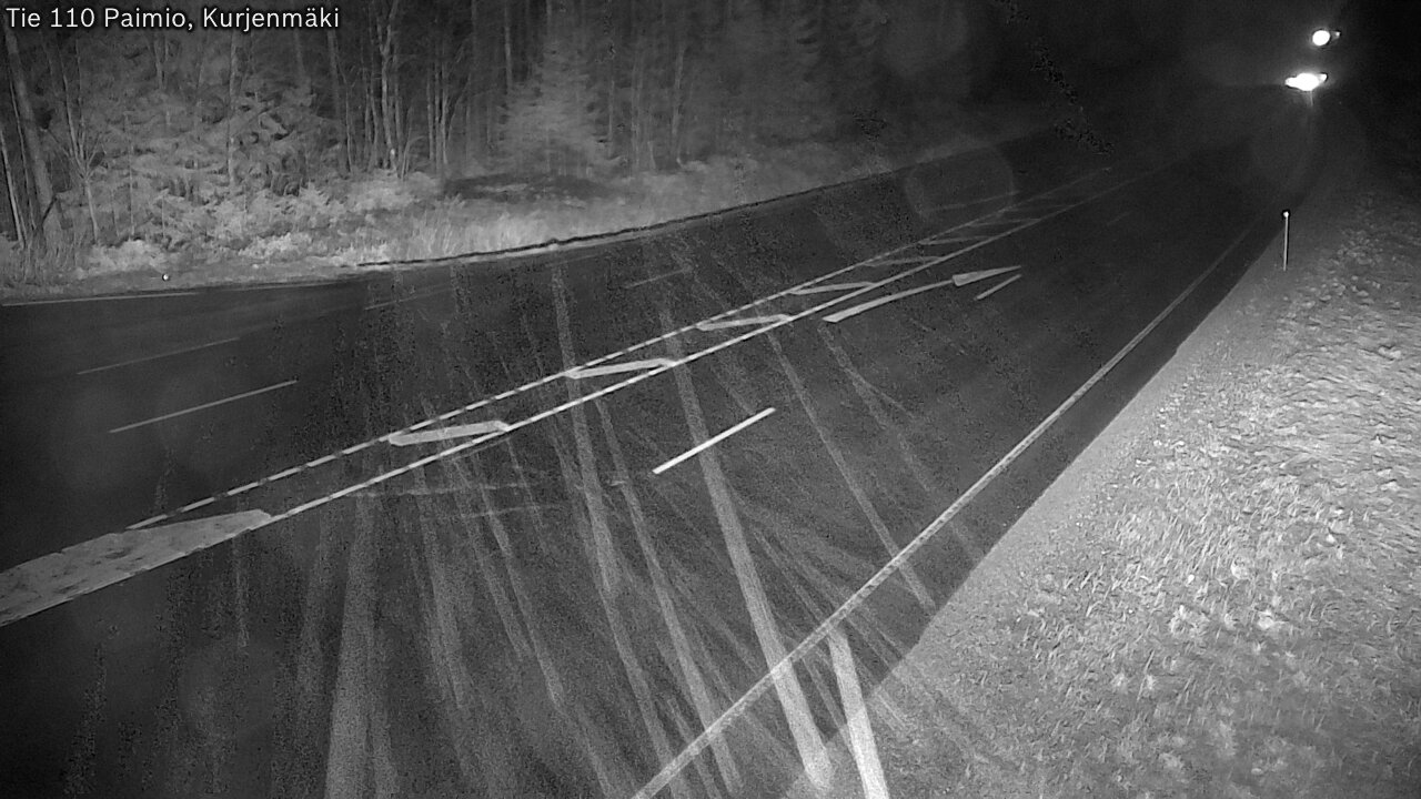 Weather Camera Image Väg 110 Paimio, Kurjenmäki, Paimio, Varsinais-Suomi