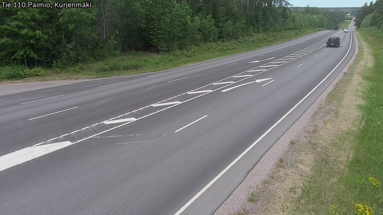 Weather Camera Image Road 110 Paimio, Kurjenmäki, Paimio, Varsinais-Suomi