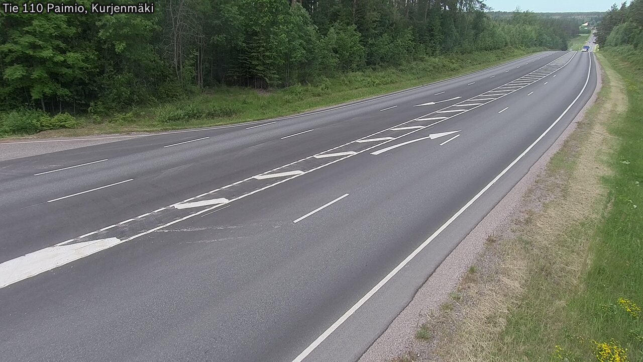 Weather Camera Image Road 110 Paimio, Kurjenmäki, Paimio, Varsinais-Suomi