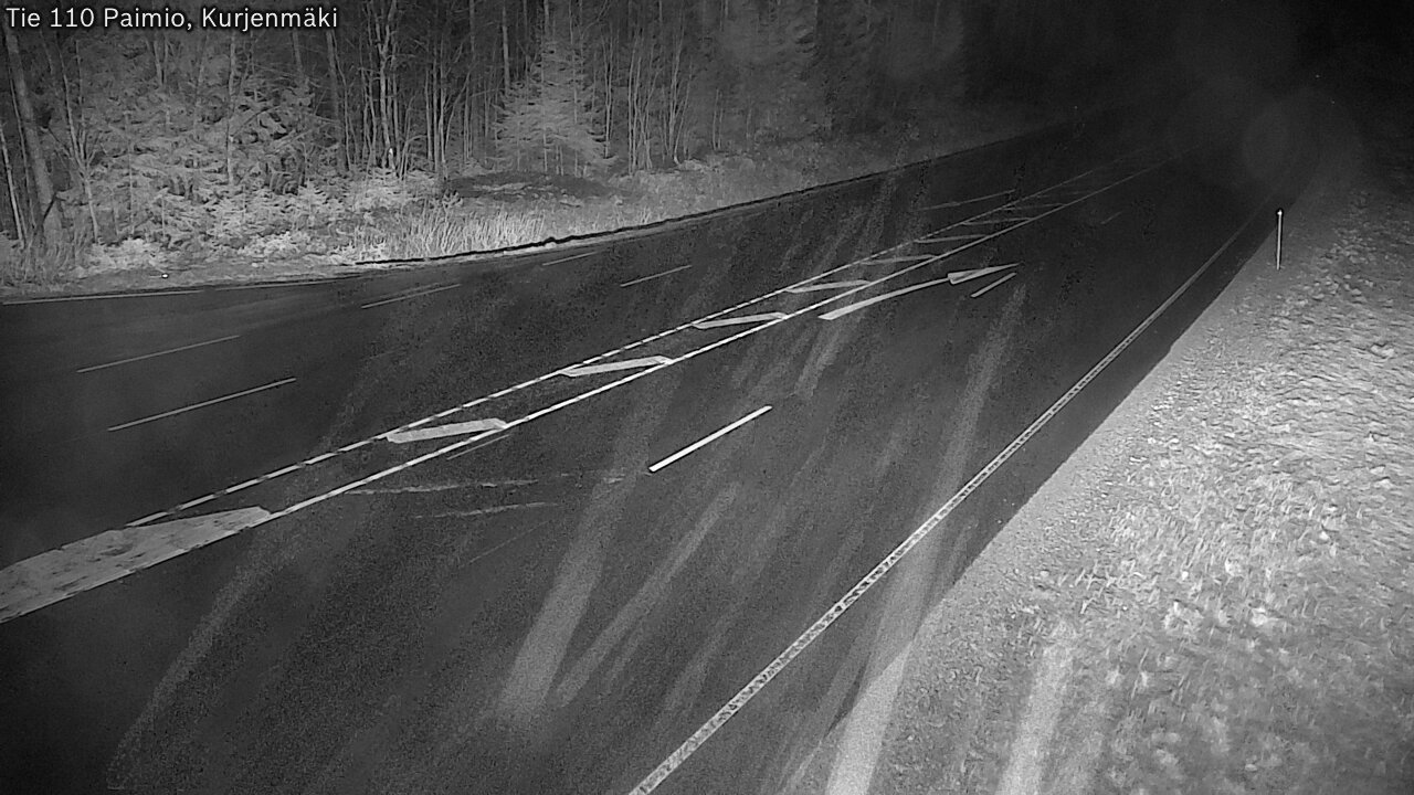 Weather Camera Image Väg 110 Paimio, Kurjenmäki, Paimio, Varsinais-Suomi