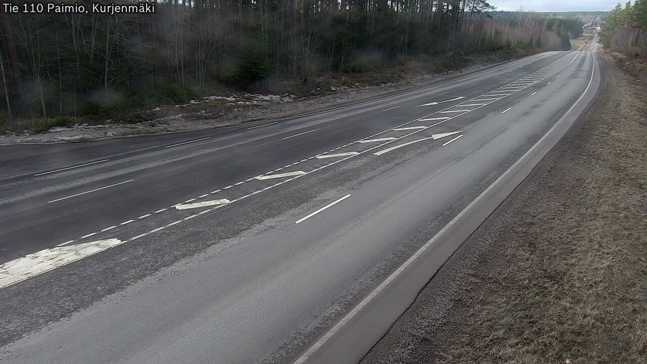 Weather Camera Image Road 110 Paimio, Kurjenmäki, Paimio, Varsinais-Suomi