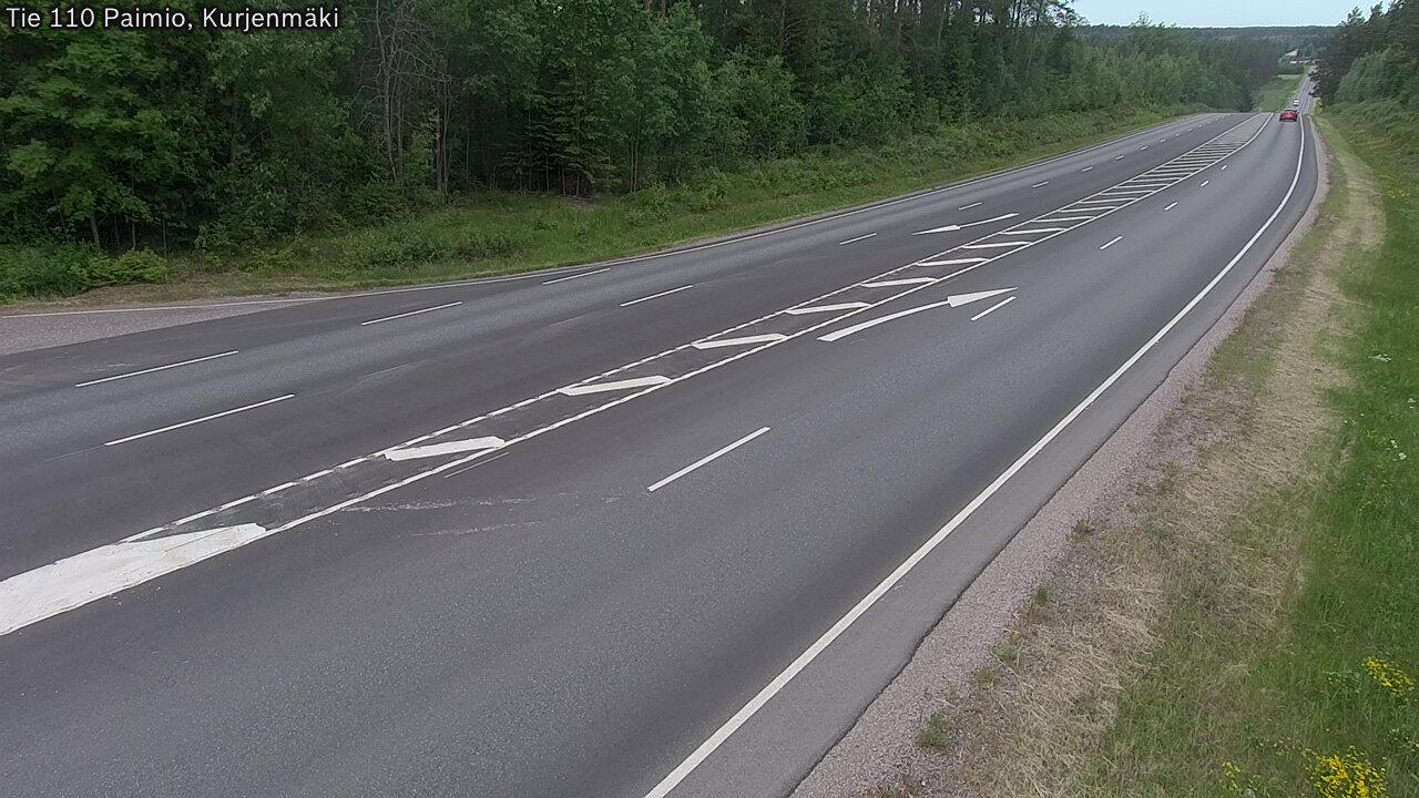 Weather Camera Image Road 110 Paimio, Kurjenmäki, Paimio, Varsinais-Suomi