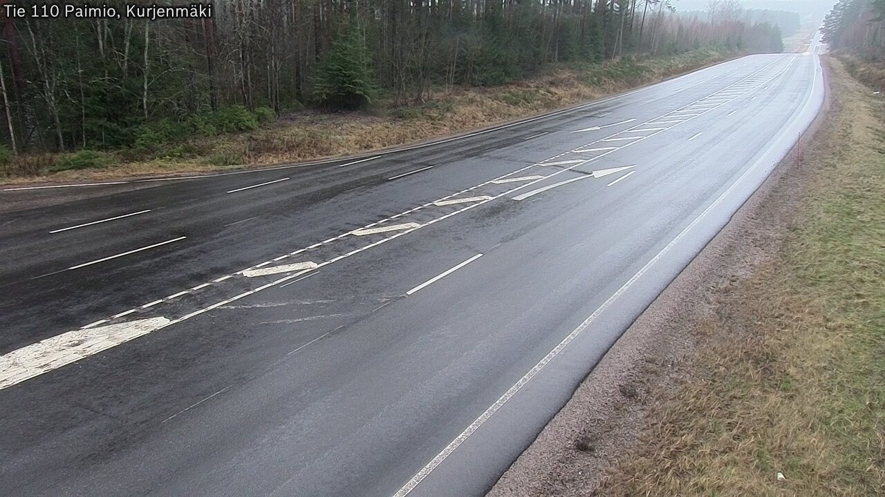 Weather Camera Image Väg 110 Paimio, Kurjenmäki, Paimio, Varsinais-Suomi