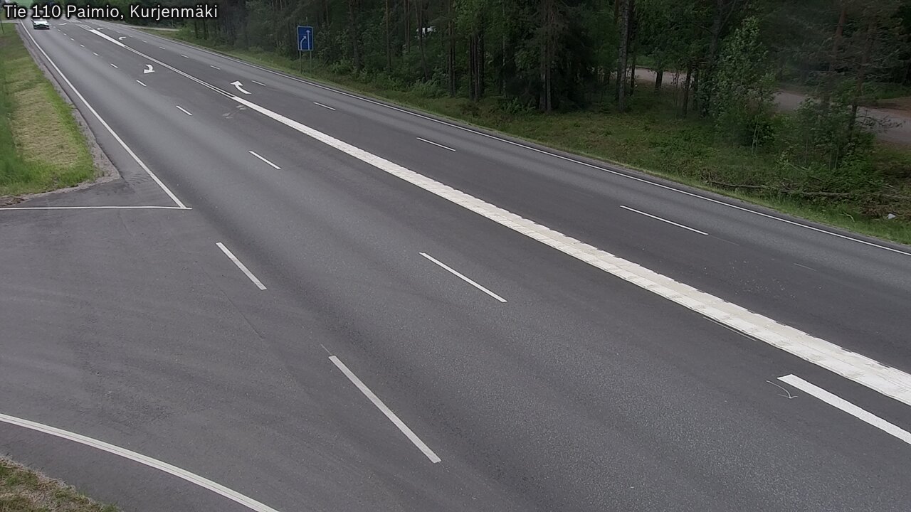 Weather Camera Image Road 110 Paimio, Kurjenmäki, Paimio, Varsinais-Suomi