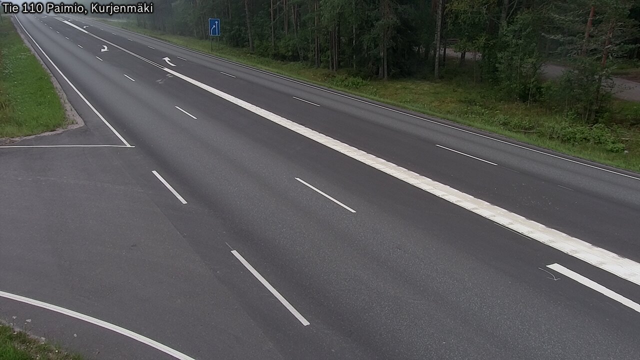 Weather Camera Image Road 110 Paimio, Kurjenmäki, Paimio, Varsinais-Suomi