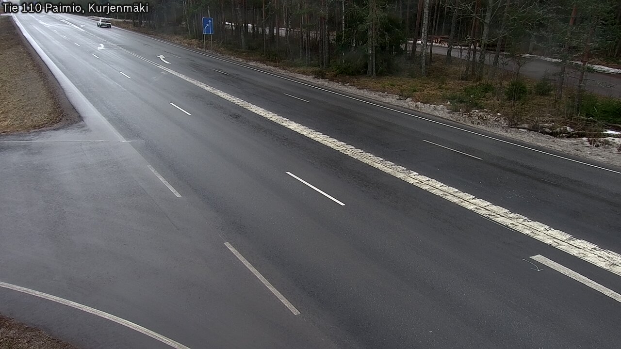 Weather Camera Image Väg 110 Paimio, Kurjenmäki, Paimio, Varsinais-Suomi