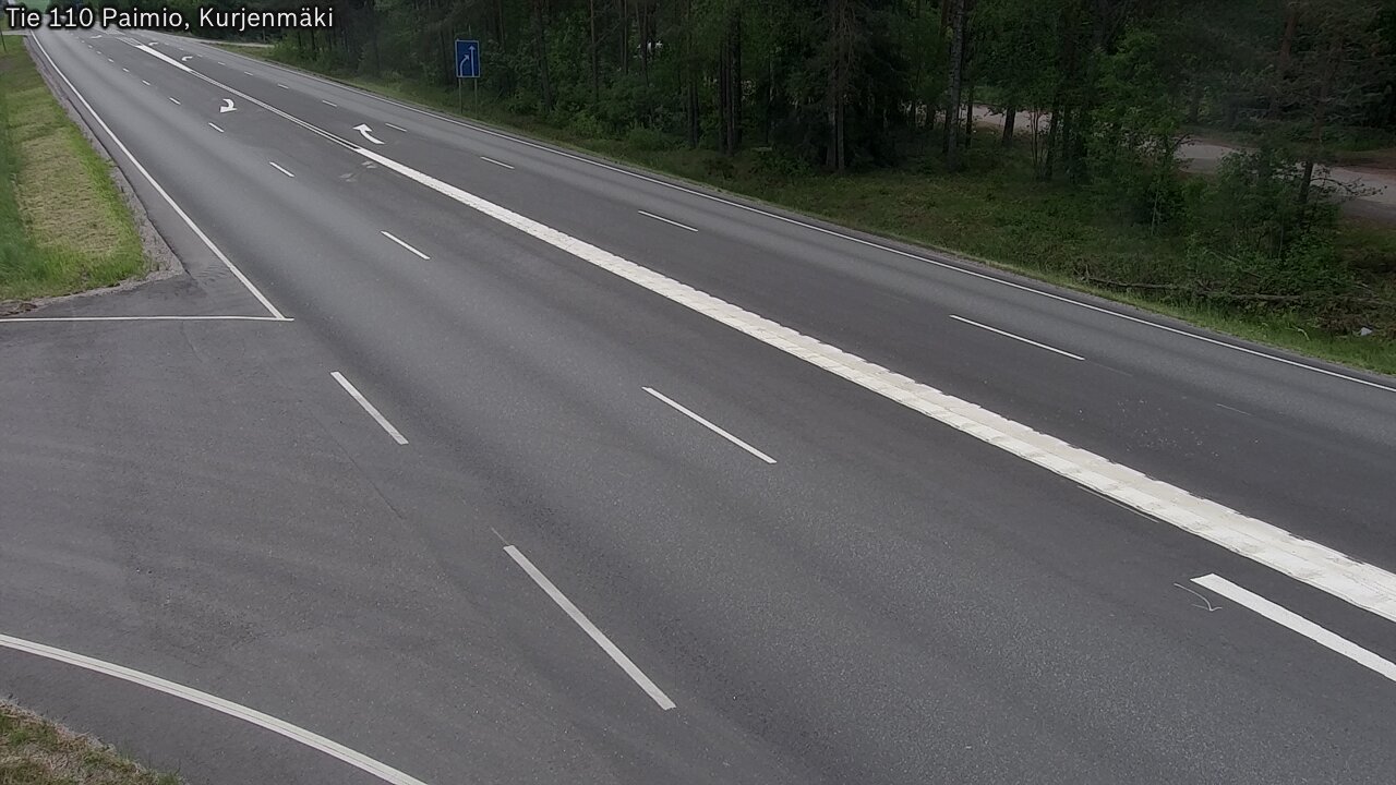 Weather Camera Image Road 110 Paimio, Kurjenmäki, Paimio, Varsinais-Suomi