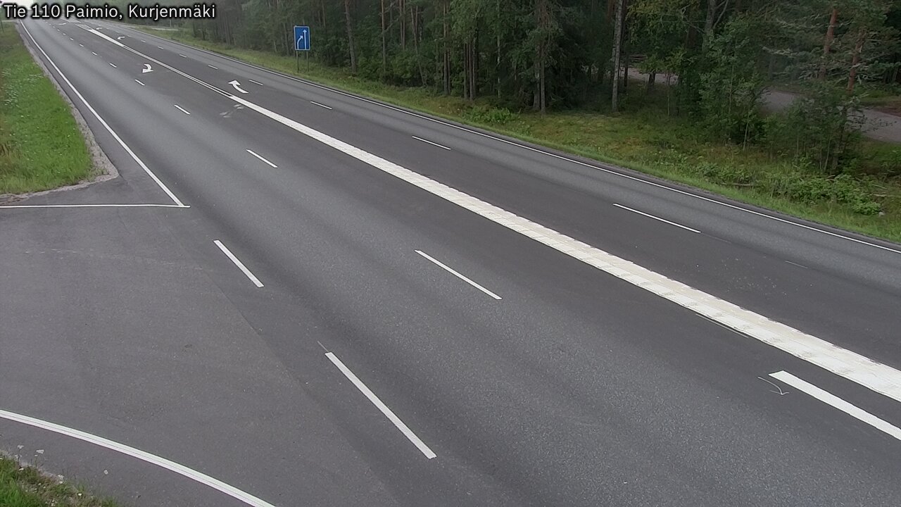 Weather Camera Image Road 110 Paimio, Kurjenmäki, Paimio, Varsinais-Suomi