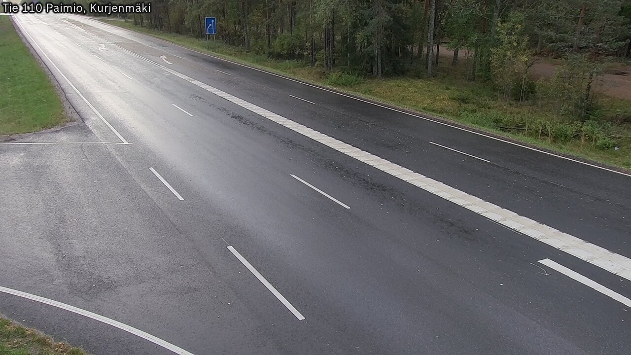 Weather Camera Image Road 110 Paimio, Kurjenmäki, Paimio, Varsinais-Suomi