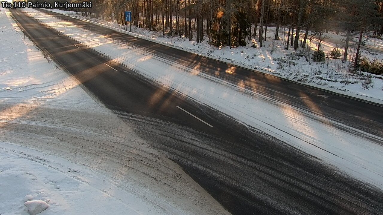 Weather Camera Image Road 110 Paimio, Kurjenmäki, Paimio, Varsinais-Suomi