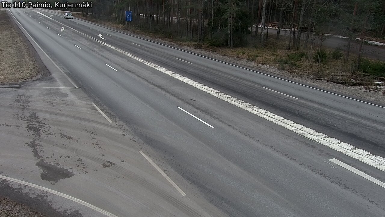 Weather Camera Image Road 110 Paimio, Kurjenmäki, Paimio, Varsinais-Suomi