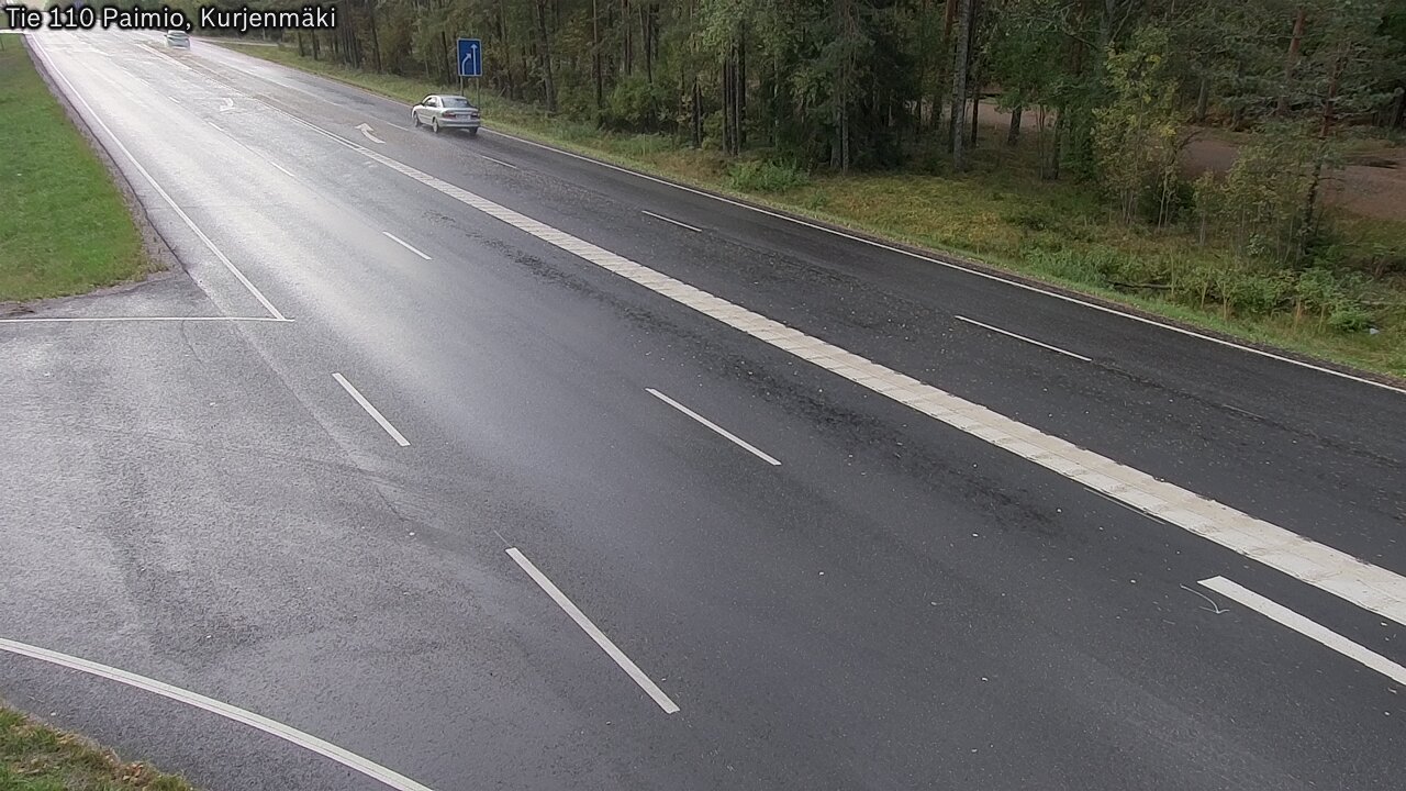 Weather Camera Image Road 110 Paimio, Kurjenmäki, Paimio, Varsinais-Suomi
