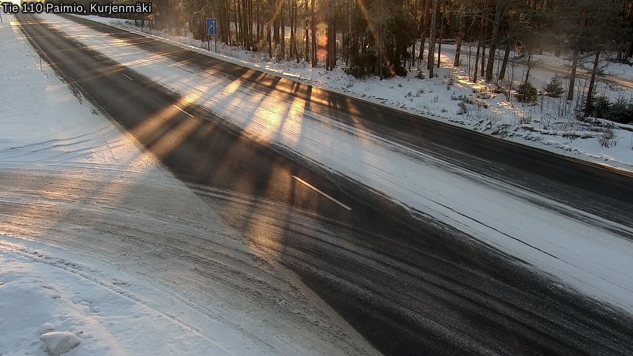 Weather Camera Image Road 110 Paimio, Kurjenmäki, Paimio, Varsinais-Suomi