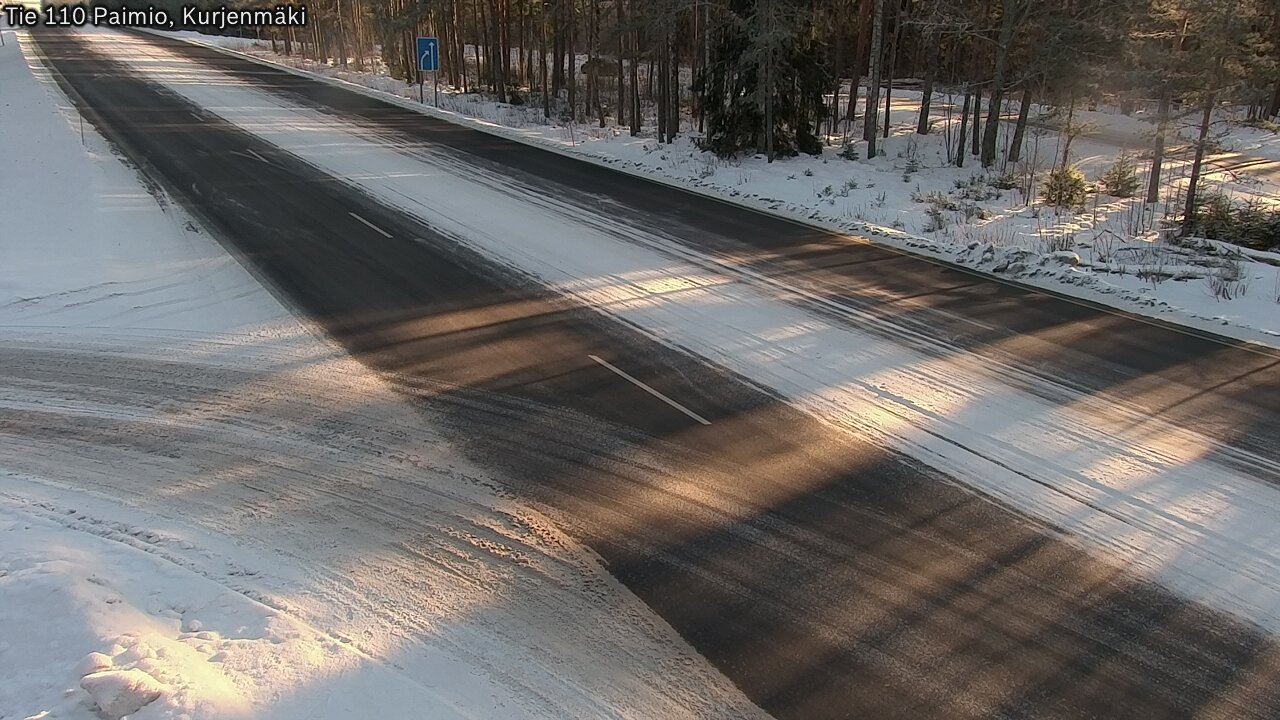 Weather Camera Image Road 110 Paimio, Kurjenmäki, Paimio, Varsinais-Suomi