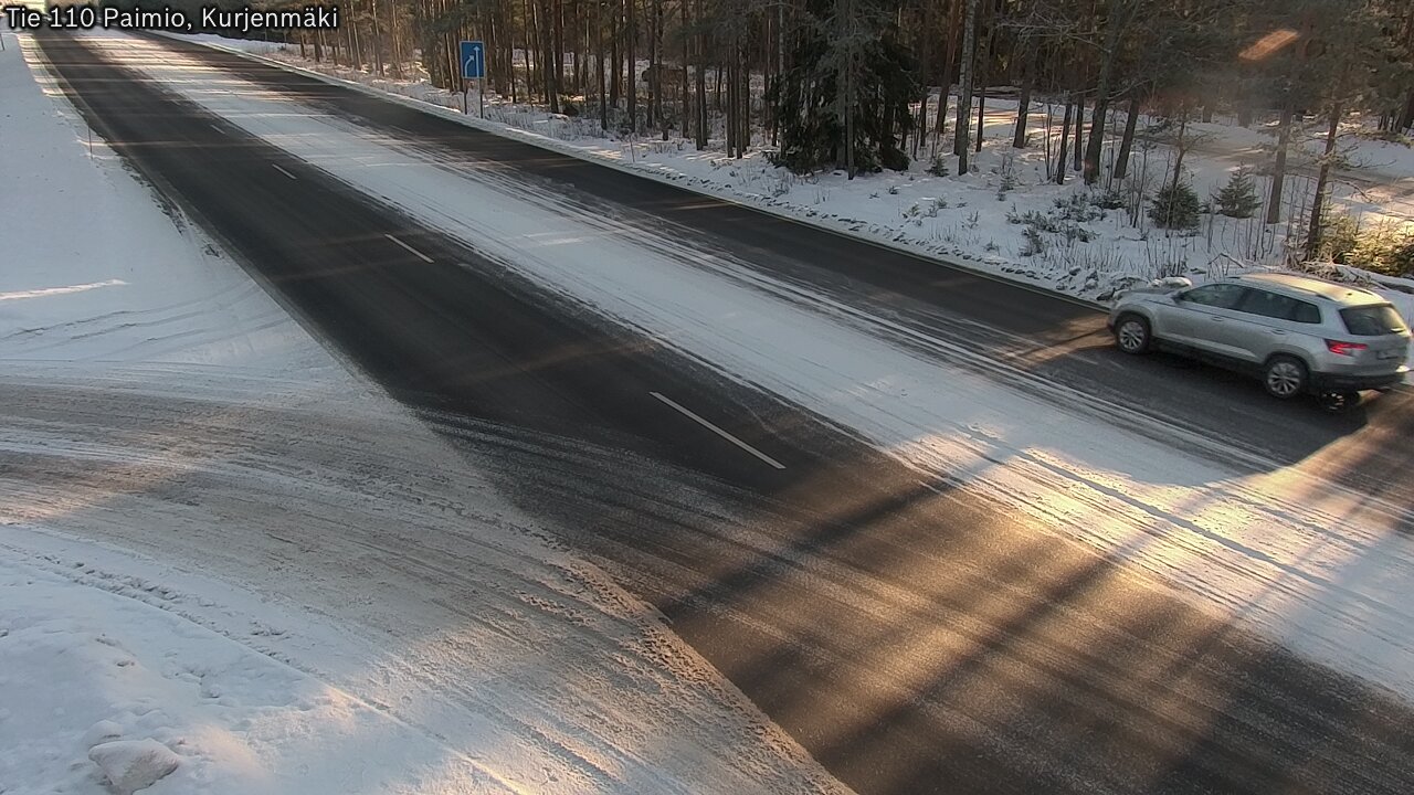 Weather Camera Image Road 110 Paimio, Kurjenmäki, Paimio, Varsinais-Suomi