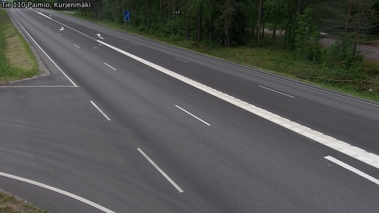 Weather Camera Image Road 110 Paimio, Kurjenmäki, Paimio, Varsinais-Suomi