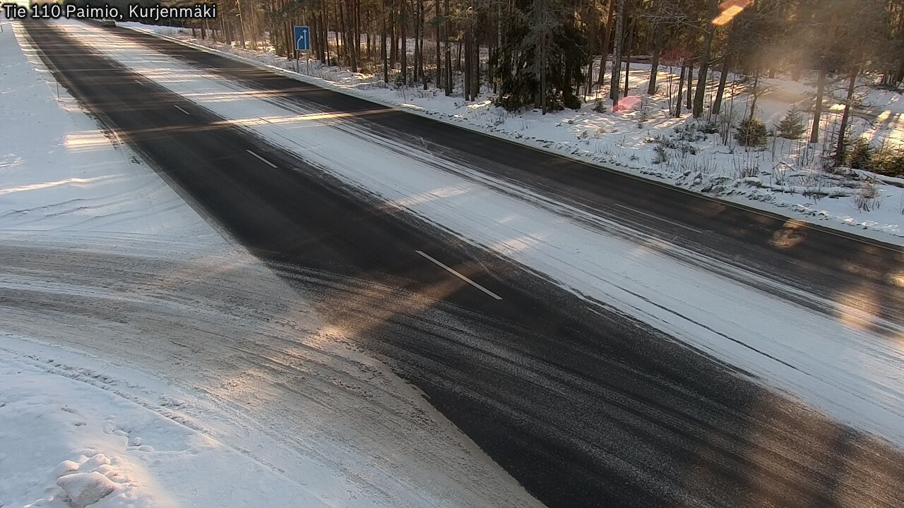 Weather Camera Image Road 110 Paimio, Kurjenmäki, Paimio, Varsinais-Suomi