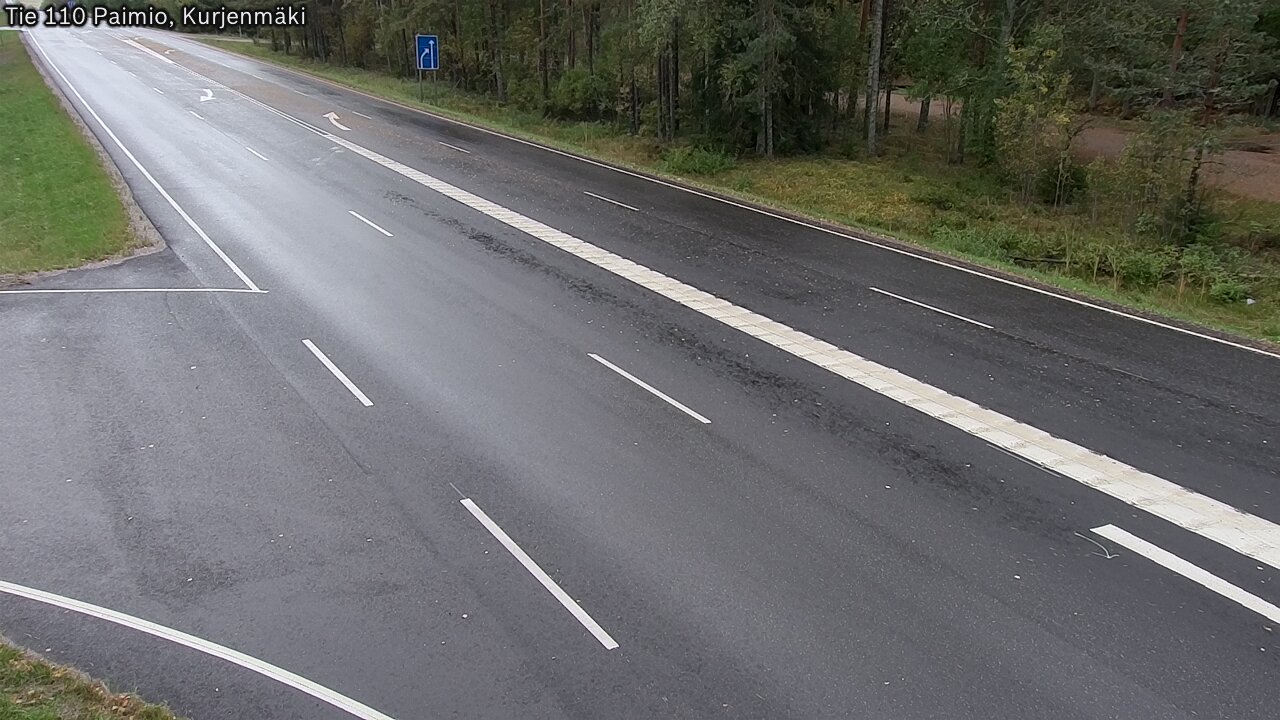 Weather Camera Image Road 110 Paimio, Kurjenmäki, Paimio, Varsinais-Suomi