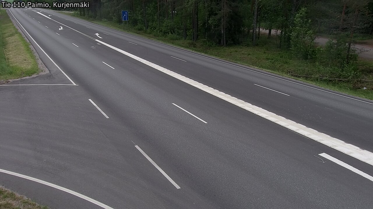 Weather Camera Image Road 110 Paimio, Kurjenmäki, Paimio, Varsinais-Suomi