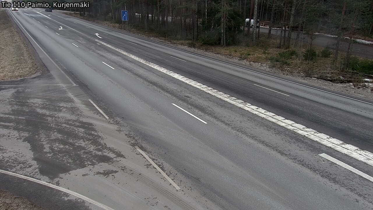 Weather Camera Image Road 110 Paimio, Kurjenmäki, Paimio, Varsinais-Suomi
