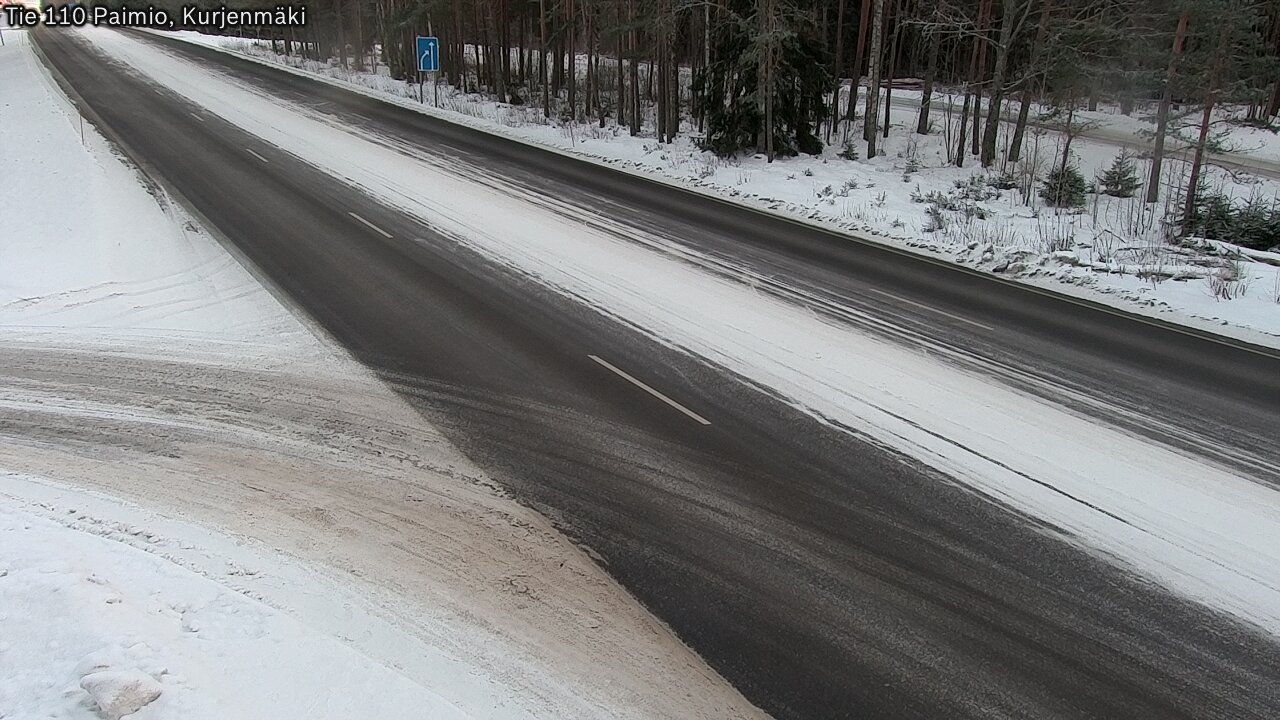 Weather Camera Image Road 110 Paimio, Kurjenmäki, Paimio, Varsinais-Suomi