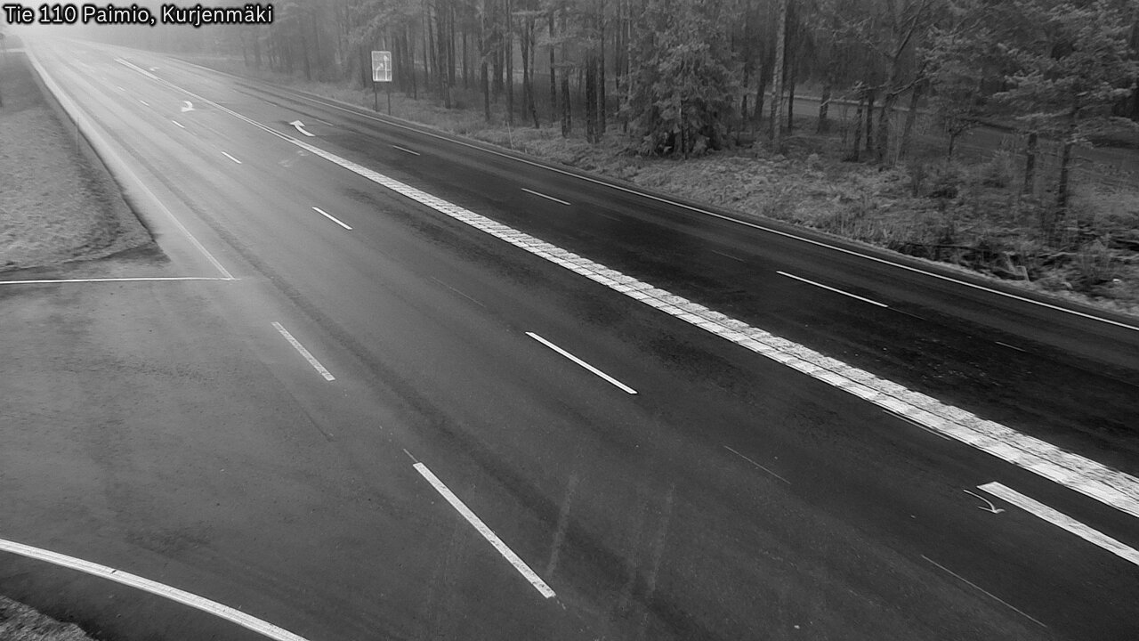 Weather Camera Image Road 110 Paimio, Kurjenmäki, Paimio, Varsinais-Suomi