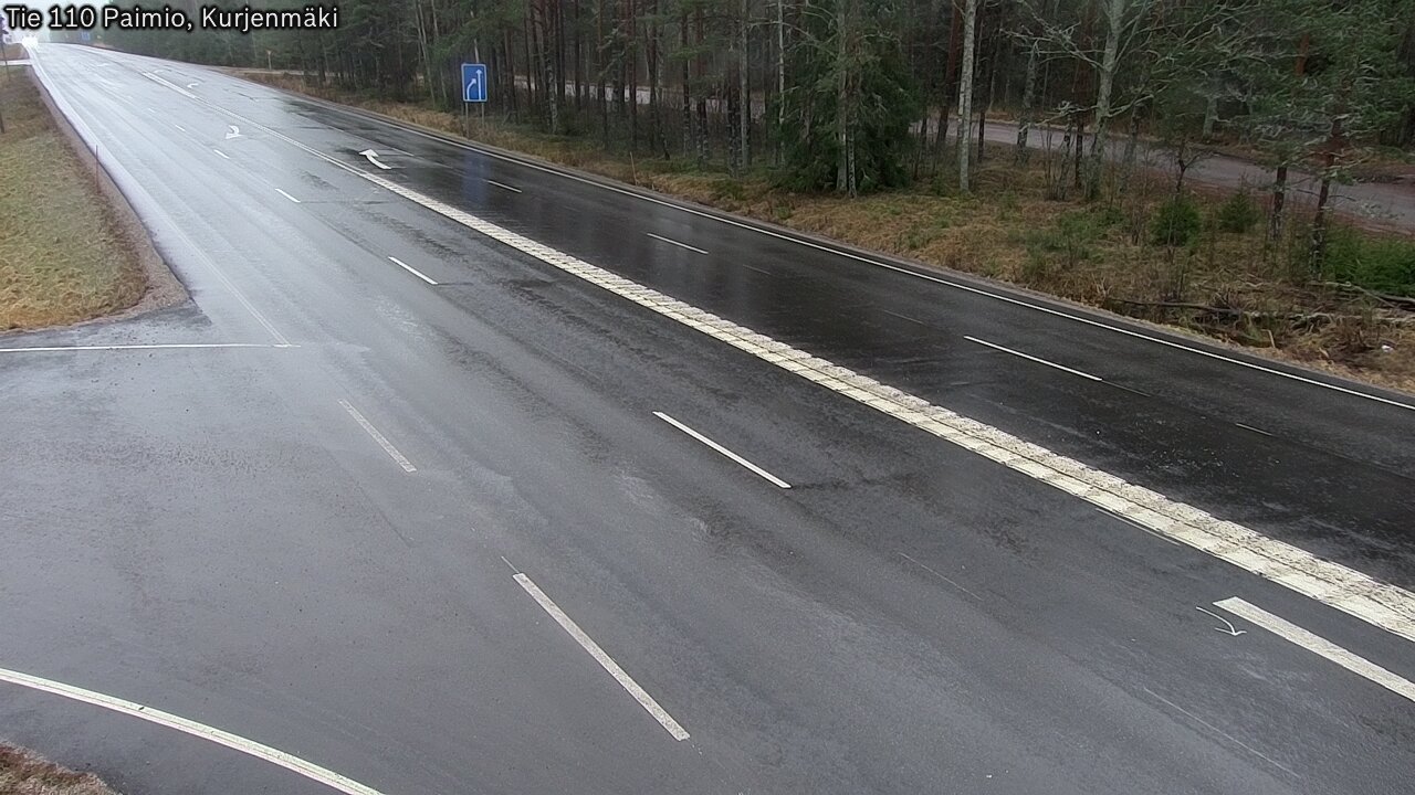 Weather Camera Image Road 110 Paimio, Kurjenmäki, Paimio, Varsinais-Suomi