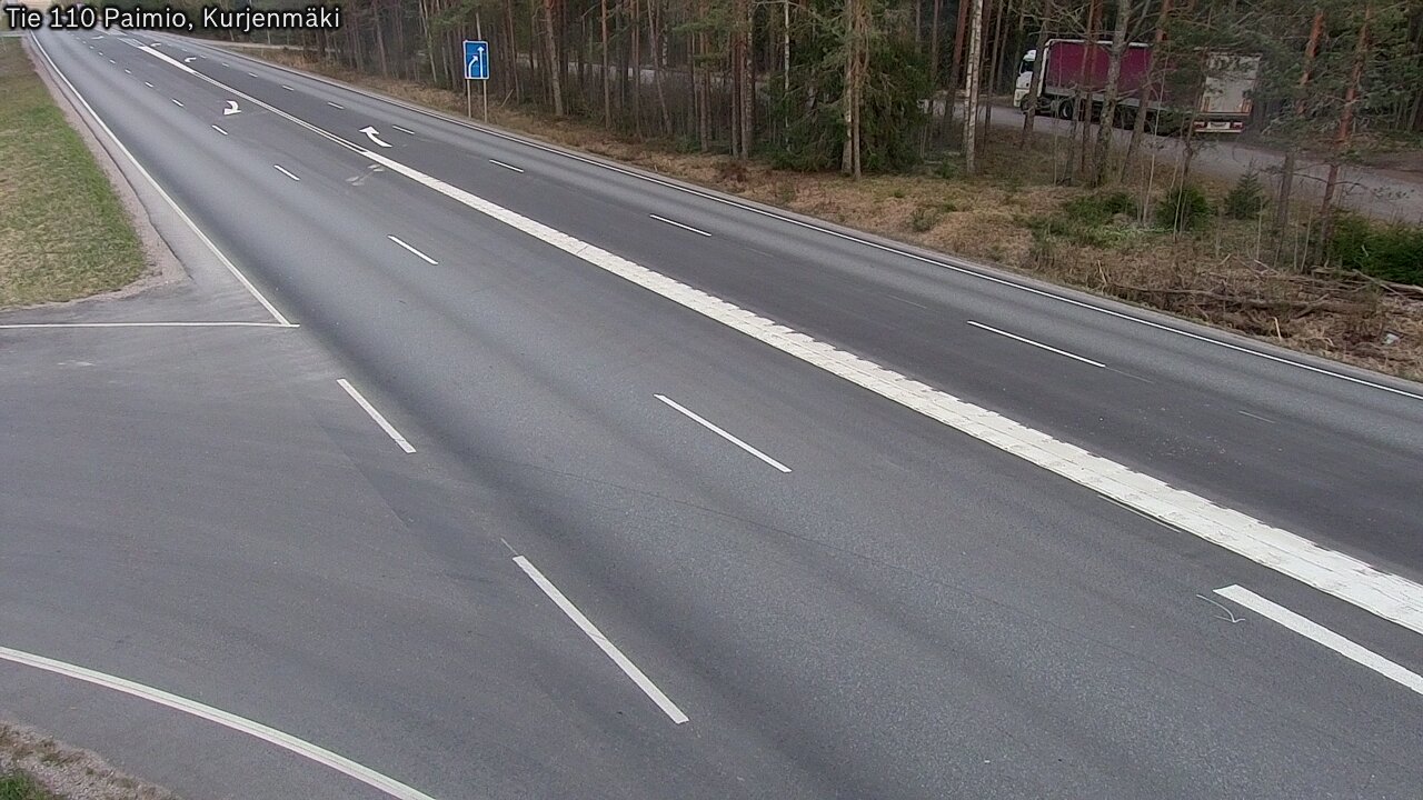 Weather Camera Image Road 110 Paimio, Kurjenmäki, Paimio, Varsinais-Suomi