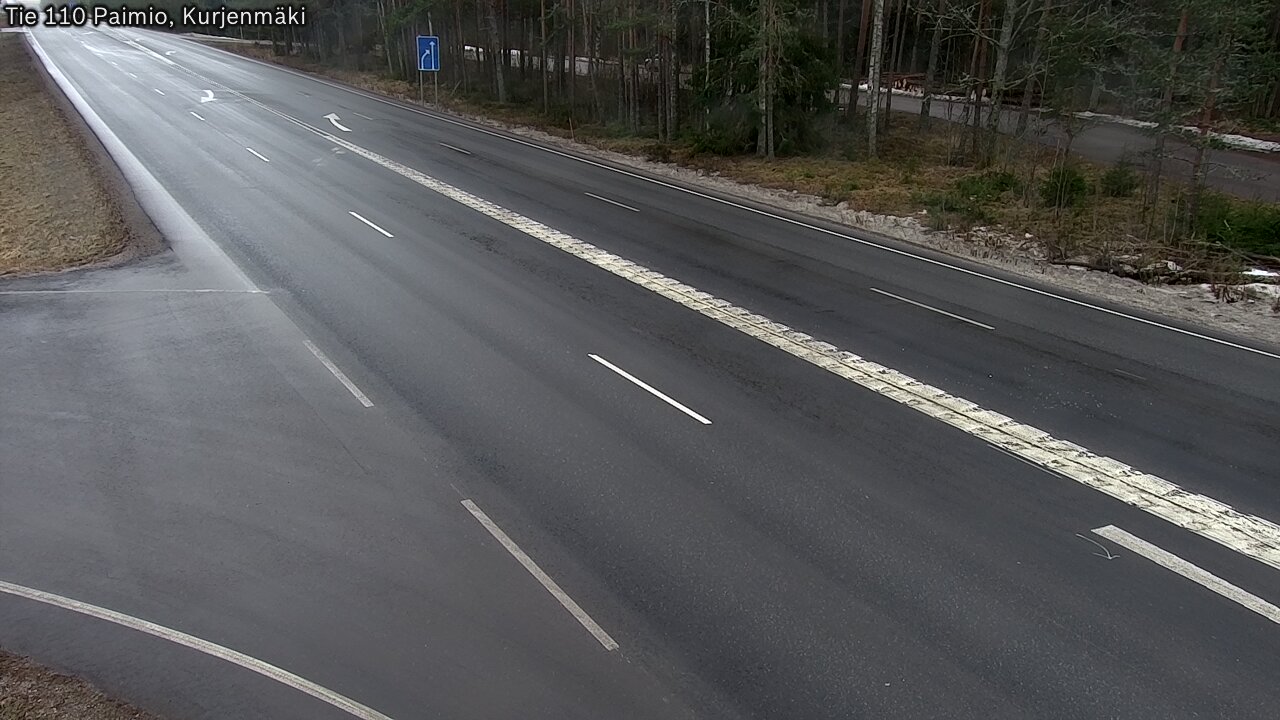 Weather Camera Image Väg 110 Paimio, Kurjenmäki, Paimio, Varsinais-Suomi