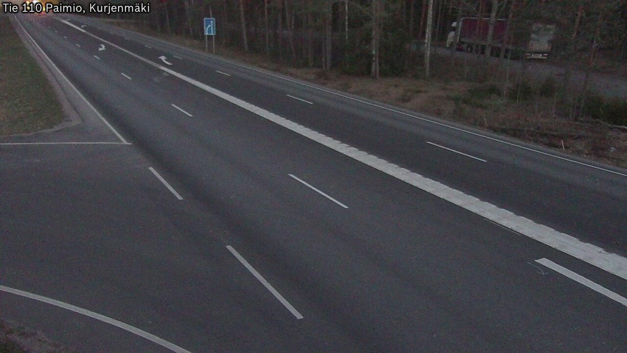 Weather Camera Image Road 110 Paimio, Kurjenmäki, Paimio, Varsinais-Suomi