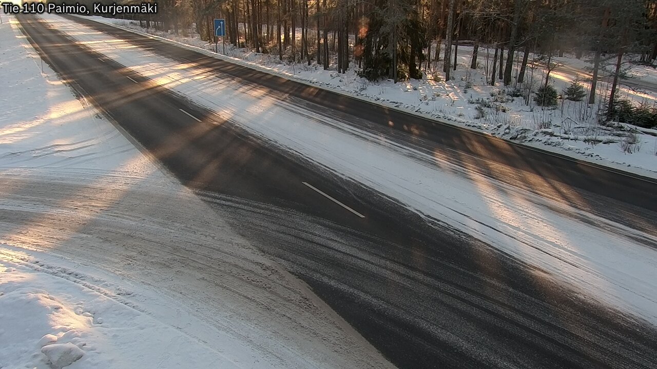 Weather Camera Image Road 110 Paimio, Kurjenmäki, Paimio, Varsinais-Suomi