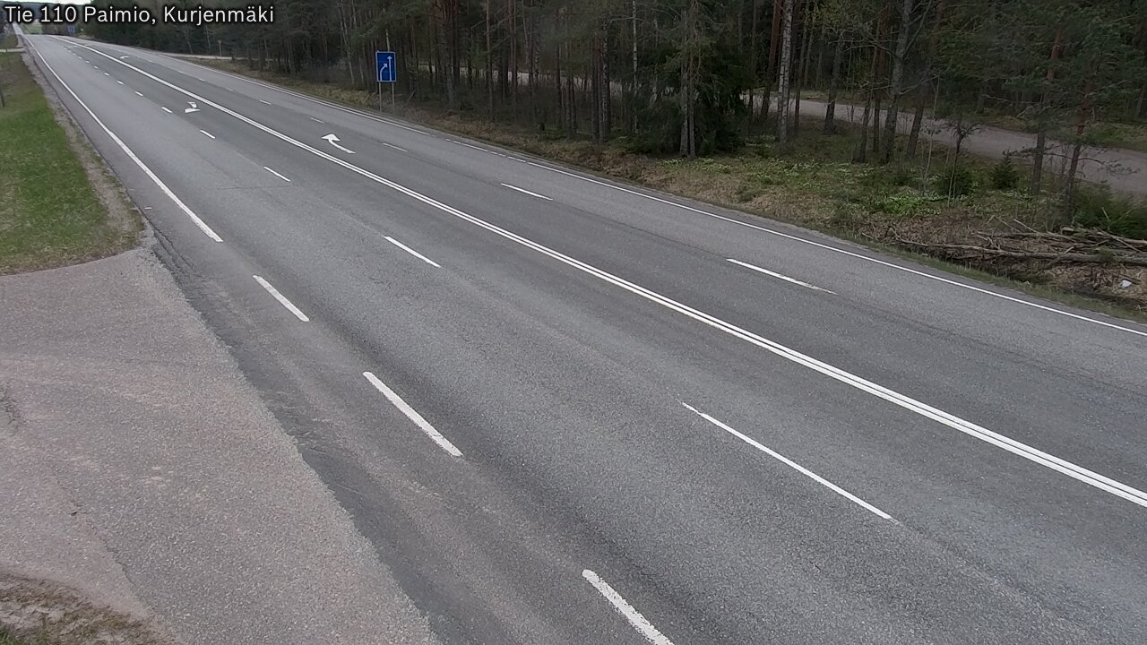 Weather Camera Image Väg 110 Paimio, Kurjenmäki, Paimio, Varsinais-Suomi
