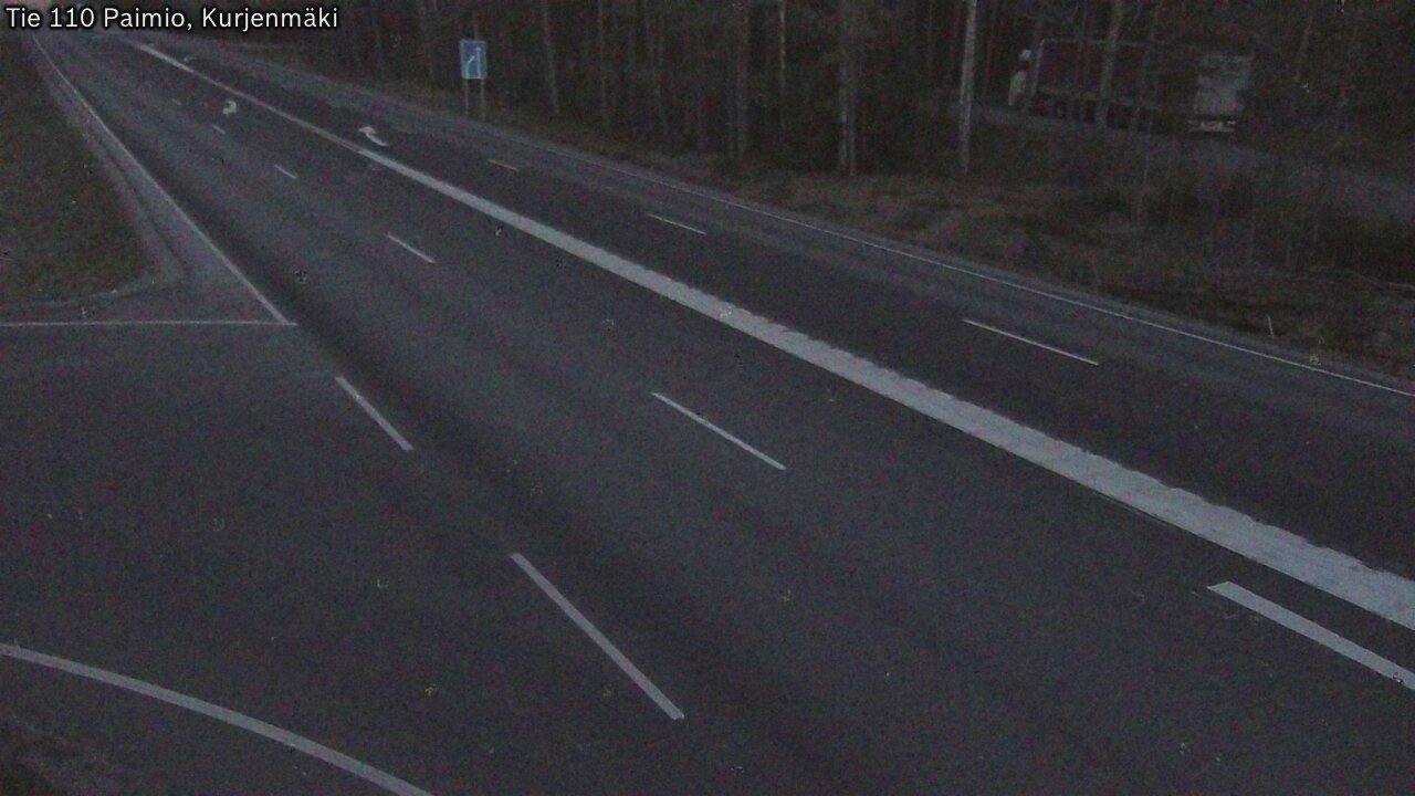Weather Camera Image Road 110 Paimio, Kurjenmäki, Paimio, Varsinais-Suomi