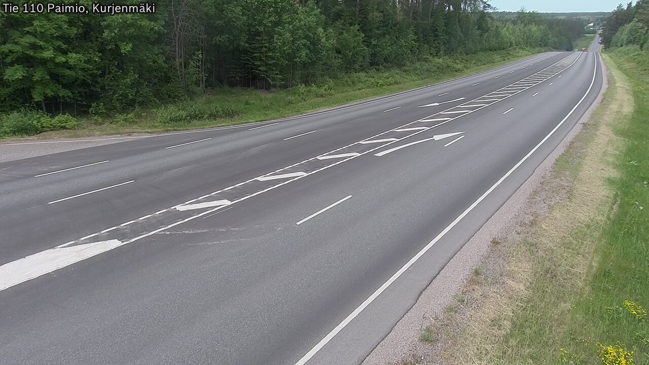 Weather Camera Image Road 110 Paimio, Kurjenmäki, Paimio, Varsinais-Suomi
